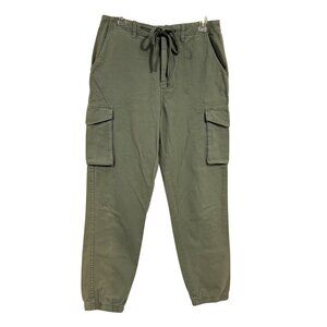 Z Supply Andi Twill Cargo Cropped Pant in Evergreen Size‎ M
